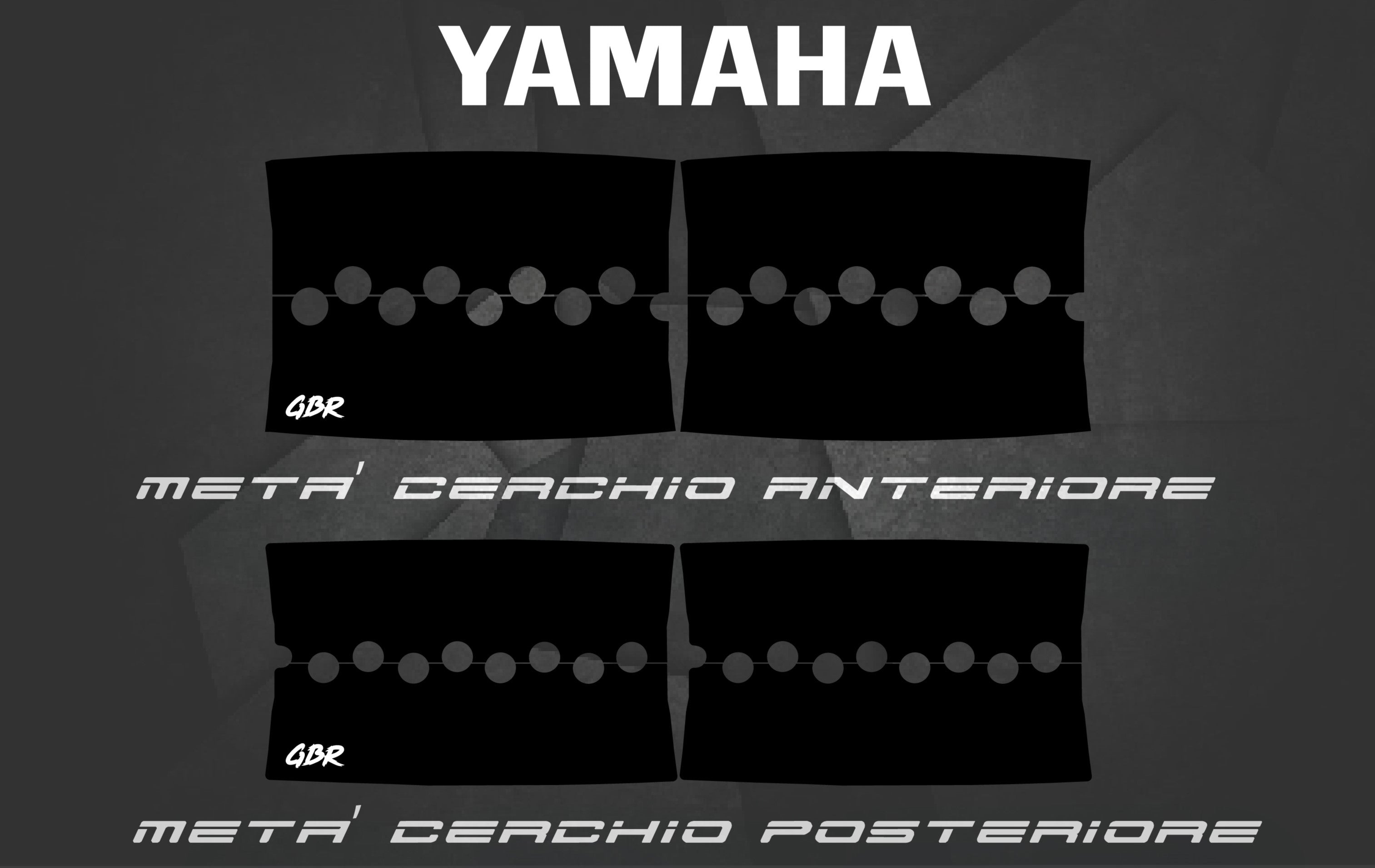 Adesivi Bi-Colore Yamaha, Adesivi Bi-Color Motard GBR Performance® YAMAHA